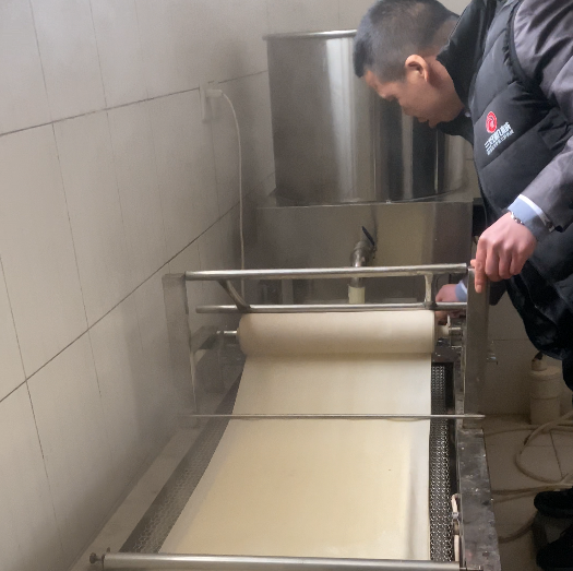 豆皮機潑漿設計原理